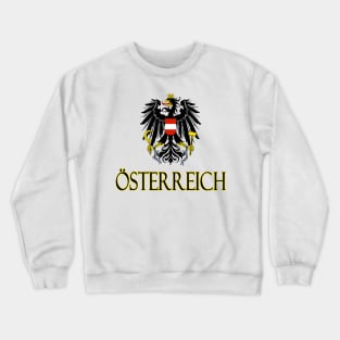 Austria (in German) - Austrian Coat of Arms Design Crewneck Sweatshirt